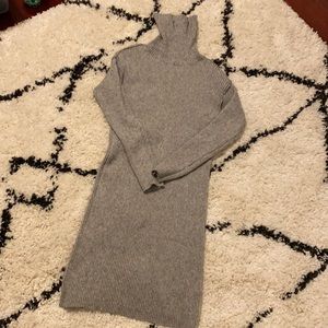 Sweater turtle neck dress